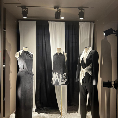 Halston Window Display for Istituto Marangoni Miami